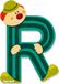 Janod Clown Letter - letter R