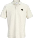 JACK&JONES JJDAYTONA POLO SS SN Heren Polo Korte Mouw Regular Fit Katoen Elastaan Effen Knopen Casual Lente/Zomer 2026 Antique White XS