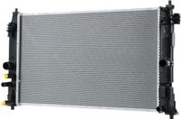 HELLA Radiateur pour refroidissement moteur, avec ailettes de refroidissement soudées, dimensions 623 x 362 mm, adapté pour TOYOTA YARIS
