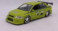 Jada Toys 1:24 Mitsubishi Lancer EVO VII 2 Fast 2 Furious Green