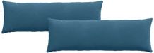 vidaXL - Zitkussens - 2 stuks - Blauw - 120 x 40 cm - Corduroy stof