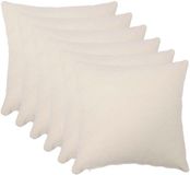 vidaXL - Kussensloop - 6 stuks - HEERLEN - Crèmekleurig - 35 x 35 cm - Bouclé