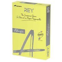 Rey Adagio Glad A4 80g/m² Banaan Reprografisch Papier 500 Vel
