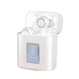 PRENDELUZ Draadloze Bluetooth-hoofdtelefoon, wit, waterdicht, met oplaadbox, Smart Touch, compatibel met iOS/Android