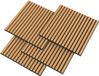 neu.holz Akoestisch wandpaneel Vang 4 stuks 1,44 m² eikenkleurig donker MDF geluidsdempend 60x60 cm