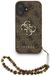Guess telefoonhoesje voor iPhone 16 - MagSafe geschikt - Bruin