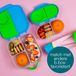b.box Snackbox - Mini bentobox met 2 Lekvrije Vakken - Ideaal voor Peuters, Lunch & Snacks voor Kinderen - Voor een Heel Stuk Fruit - BPA-vrij