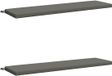 vidaXL Coussins de banc SOEST 2 pièces 100% Polyester Gris 160 x 40 x 5 cm
