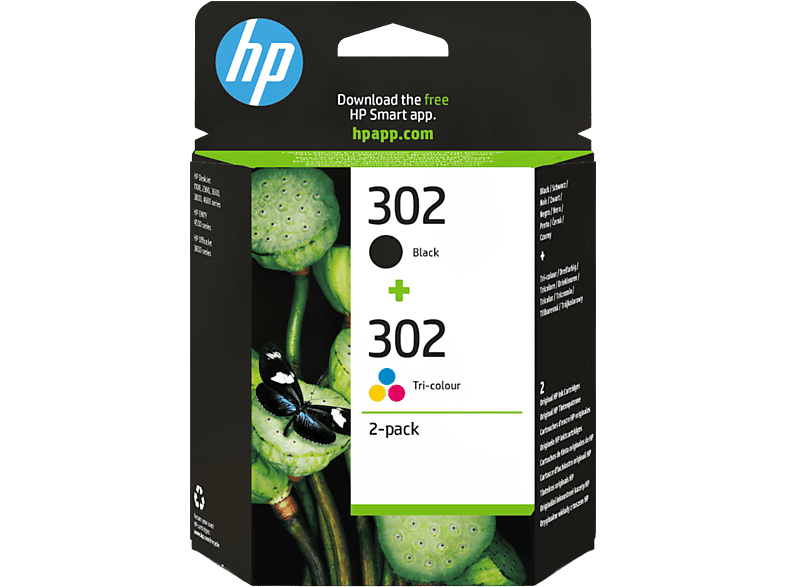 HP 302 Ink Combo XL Black/Tri-color