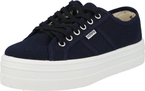 Victoria Barcelona Lage Sneakers Navy - Dames - Maat 38