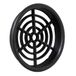 La Ventilazione T6N Ventilatierooster, rond, ABS, zwart, inbouw, 68 mm