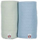 Lodger Swaddler - Hydrofiele Doeken - Groen/Blauw - 110x110cm - 2 stuks - Biologisch Katoen