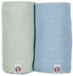 Lodger Swaddler - Hydrofiele Doeken - Groen/Blauw - 110x110cm - 2 stuks - Biologisch Katoen