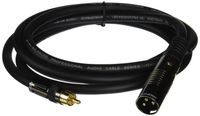 Monoprice 104777 audio kabel 1,8 m XLR (3-pin) RCA Zwart
