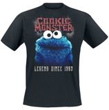 Sesame Street Cookie Monster - Legend Heren T-shirt - zwart - S