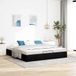Maison Exclusive - Cadre de lit ottoman sans matelas noir 160x200 cm tissu