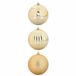 vidaXL Kerstbal Set XXL 3 st Goud Ø 25 cm Kunststof