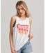 Superdry Vintage Shadow Mouwloos T-shirt Wit XS Vrouw