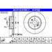 ATE Lot De 2 Disques De Frein 24.0112-0160.1 Renault 77 01 207 227 86 71 019 318