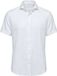 Vercate Linnen Overhemd Korte Mouwen Slim Fit Heren Wit Maat: 38/S
