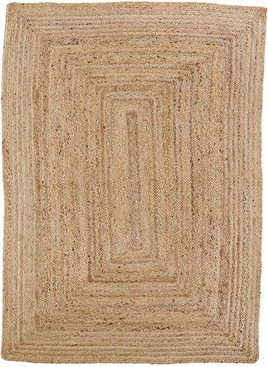 Madam Stoltz Jute Vloerkleed Braided Naturel 180x120 cm