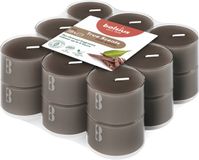Bolsius - True Scents - Geurtheelichten - 18 stuks per verpakking - Clear cup - Oud Wood