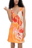 Desigual Delilah Jurk voor dames, oranje, L