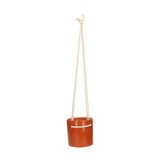 Pot de fleurs avec cordon de suspension, terre cuite, Ø 11 cm