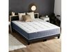 Matelas hybride 7 zones mémoire de forme sommier 2x80x200 noir