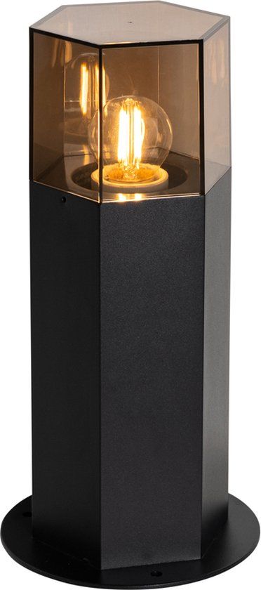 QAZQA Denmark - Outdoor Standing Lamp - Black - 30cm - E27 - IP44