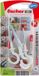 Fischer DuoPower Serie - Universele Plug - 8x40 mm - Nylon Hakaansluiting - Wit