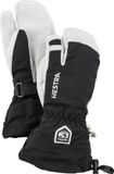 Hestra Army Leather Heli 3-vinger skihandschoenen junior, zwart
