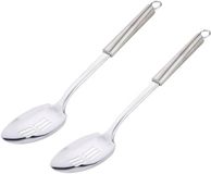 Alpina Schuimspaan Opscheplepel - 2 stuks - Zilver - RVS - 34 cm