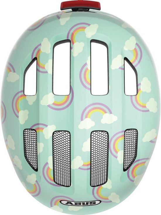 Abus Smiley 3.0 LED - Kinderfietshelm - Blue Rainbow - Maat S (45-50 cm) - 2023