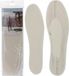 Excellent Houseware Semelles intérieures avec fourrure lot de 2 blanc Microfibre Unisexe Adultes Taille unique