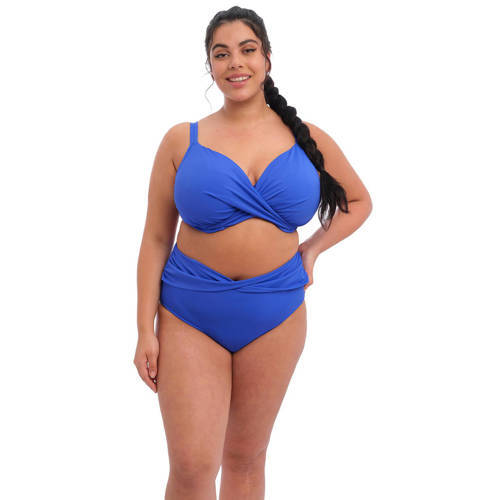 Elomi Elomi +size niet-voorgevormde beugel bikinitop Magnetic blauw