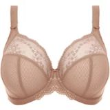 Elomi Women's Plus Size Charley Stretch Lace Underwire Plunge Bra, Fawn, 34G