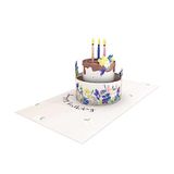 Grafische werkplaats, mooie pop-up kaart, driedimensionaal, Happy Birthday