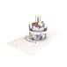 Grafische werkplaats, mooie pop-up kaart, driedimensionaal, Happy Birthday