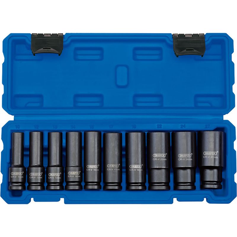 Draper Slagdoppenset 1/2" 10-delig Lang