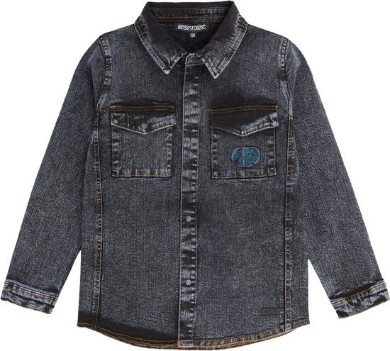 4President Bert-Black-98 Longsleeve Kinderen Katoen Elastaan Zwart