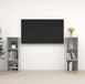 Maison Exclusive - Meuble TV, 2 pièces, couleur béton gris, 107 x 35 x 37 cm, en panneau de particules