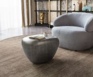 Caramia Table basse 65x55 cm argent métallisé