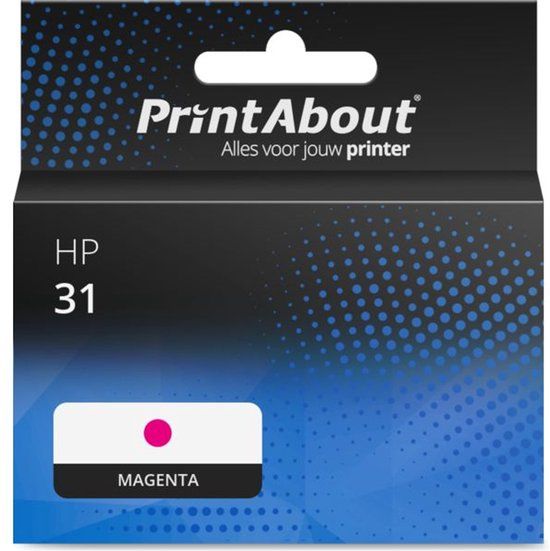 PrintAbout huismerk Inktcartridge 31 (1VU27AE) Magenta geschikt voor HP