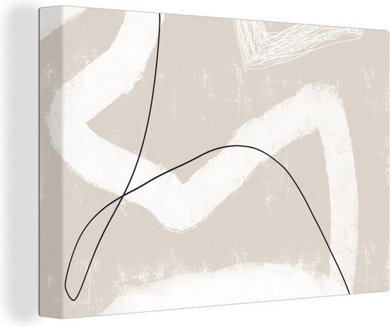 OneMillionCanvasses Canvas Schilderij - 140x90 cm - Abstract Design - Multicolor - Modern - Wanddecoratie