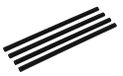 FMprofessional Plastic rietjes Ø 6x150 mm, herbruikbare plastic rietjes herbruikbare rietjes, duurzame drinkbuisjes (kleur: zwart), hoeveelheid: 1 x 50 stuks