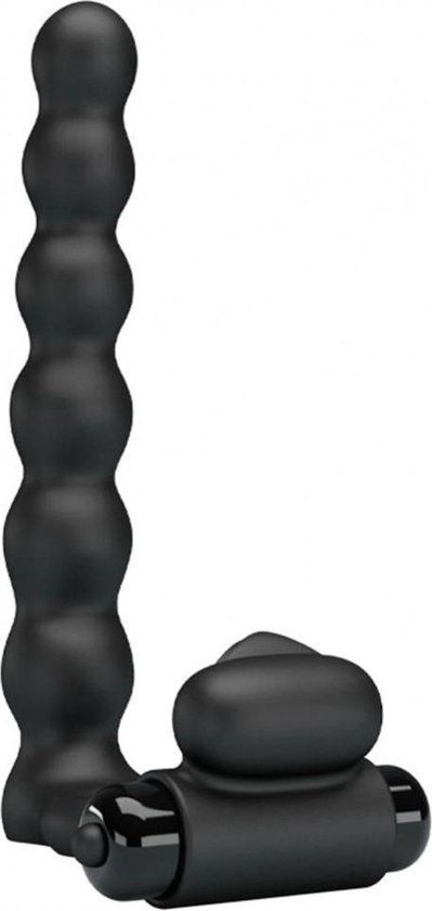 Pretty Love Hercules Vibrerende Cockring Met Buttplug Zwart
