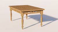 Teakea - Batavia salontafel teak 100 x 50 cm - houtsnijwerk