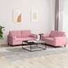 Maison Exclusive ensemble de canapé 2 pièces avec coussins, velours rose