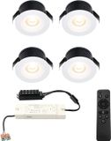 HOFTRONIC Cadiz Set van 4 LED Mini Inbouwspots